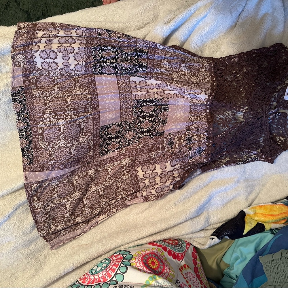 Maurices Purple Lace Top